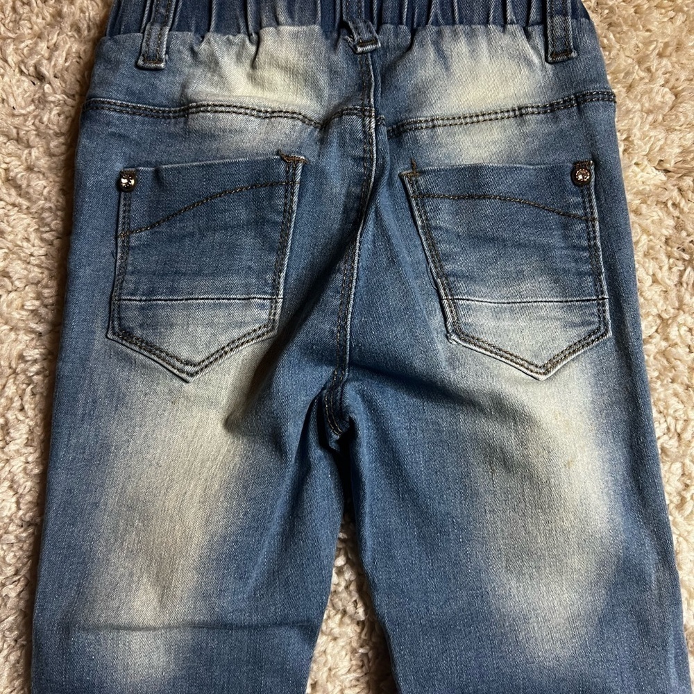 GIRLS MAE LI ROSE BEAUTIFUL SKINNY PULL ON JEANS SIZE 6X - Picture 12 of 16